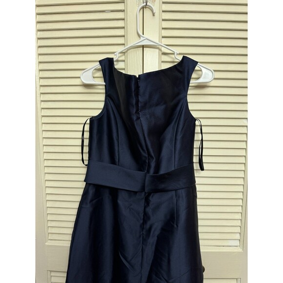 ALFRED SUNG D811S Midnight OFF THE SHOULDER Aline POCKETS Bridesmaid GOWN 10 - Picture 10 of 10